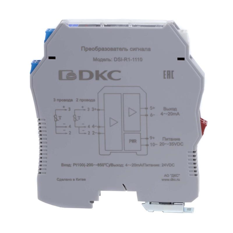 Преобразователь сигнала DSI, 1 вход RTD Pt100, 1 выход 4…20 мА | DSI-R1-1110 | DKC — миниатюра 3