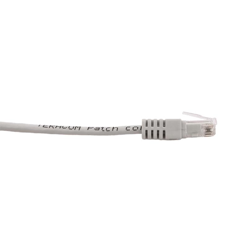Патч-корд TERACOM Cat.5E (1Гбит/с) неэкранированный UTP оболочка PVC серый (2м) | TRC-5EUTP-PVC-2M-GY | EKF — миниатюра 3