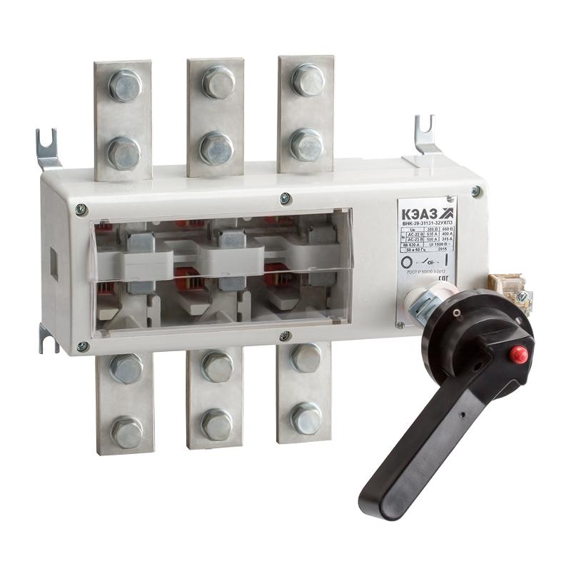 Выключатель нагрузки ВНК-39-31131-630А-IP32-УХЛ3 | 120143 | КЭАЗ — КЭАЗ (Курский электроаппаратный завод)