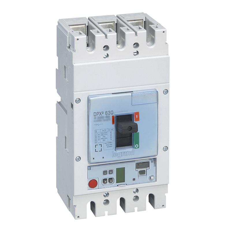 Выключатель автоматический DPX3 630 - эл. расцепитель S2 - 70 кА - 400 В~ - 3П - 400 А | 422078 | Legrand — Legrand