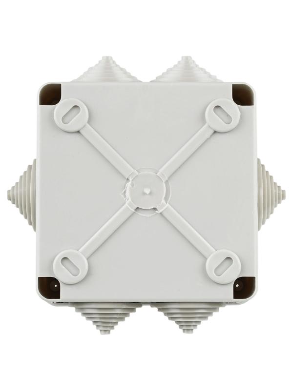 Коробка распределительная КМ для о/п 100х100х45мм IP44 6 вв. (7035) IEK | UKO11-100-100-045-K41-44 | IEK — миниатюра 3