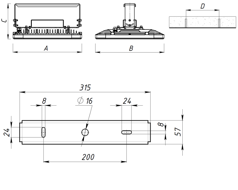 Светильник светодиодный INSEL LB/S LED G3 200W D90 757 WH FB | 1334005010 | Световые Технологии — миниатюра 2