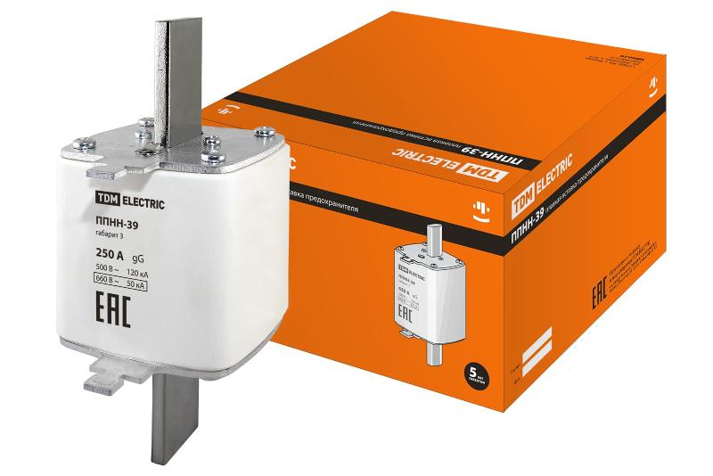 Предохранитель ППНН-39 габ.3, 250А  | SQ0713-0034 | TDM — TDM ELECTRIC