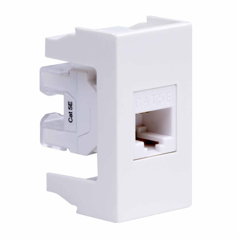 Viva белый розетка компьютерная RJ45 категория 5e UTP 1мод | 45038 | DKC — миниатюра 2