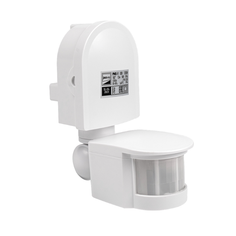 Датчик движения PMS-IR 008 1200Вт 180° 12м WH IP44 | .5012899 | Jazzway — Jazzway