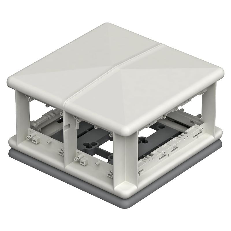 Напольный бокс Telitank 225x225x125 мм (полиамид,светло-серый) (T8NL 00C 7035) | 7408498 | OBO Bettermann — OBO Bettermann