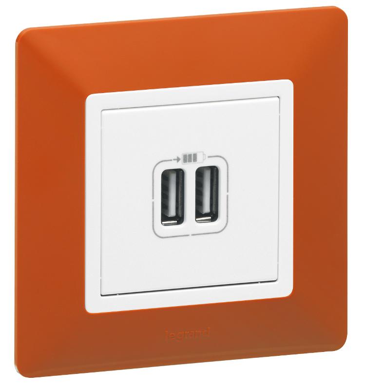 Valena LIFE DIY Белый Розетка 2-ая USB 240В/5В 1500мА — миниатюра 4