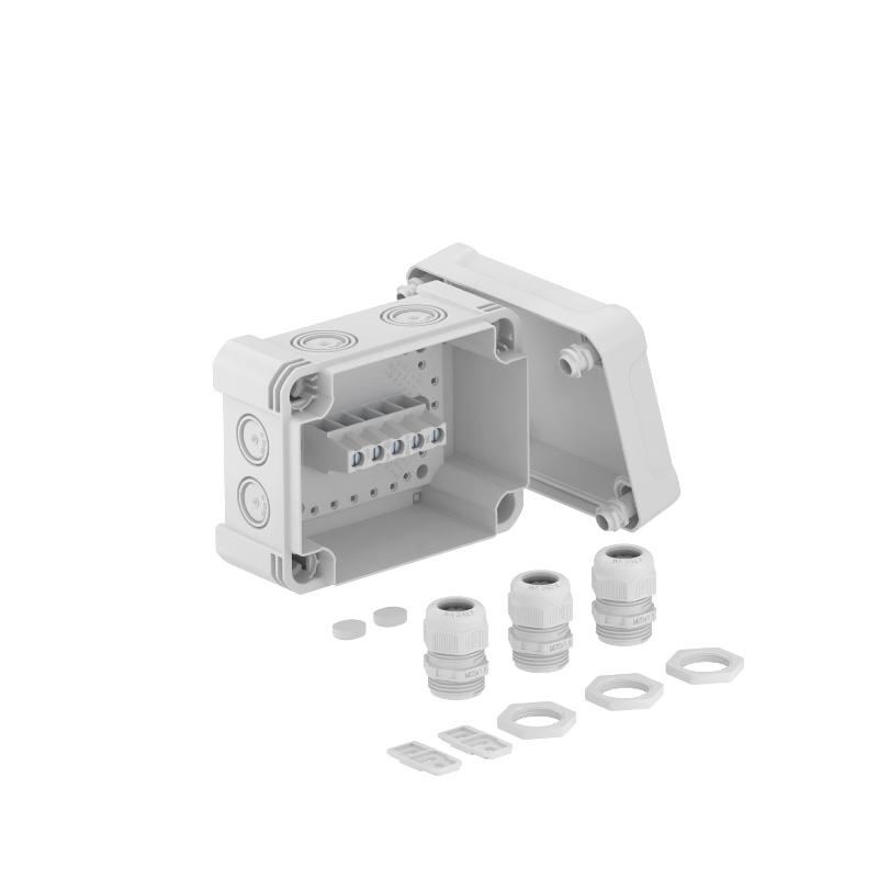 Распределительная коробка X06, IP 67, 151х167х87 мм, с клеммой и 3-я кабельными вводами V-TEC | 2005226 | OBO Bettermann — OBO Bettermann
