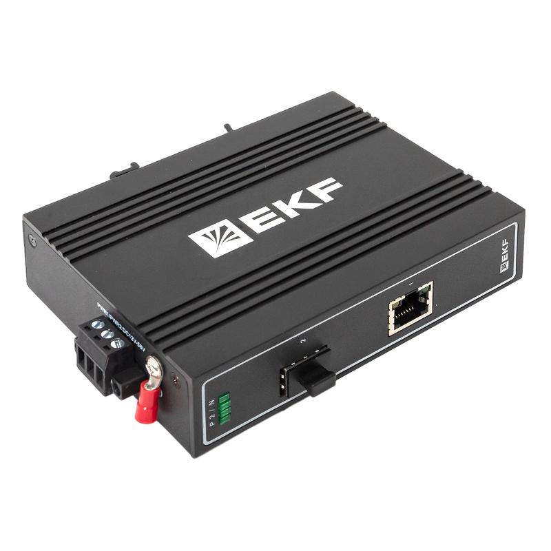 Медиаконвертер 10/100/1000Base-TX в 1000Base-X SFP TSX |TSX-MC-1GX1GT-SFP|EKF — миниатюра 8