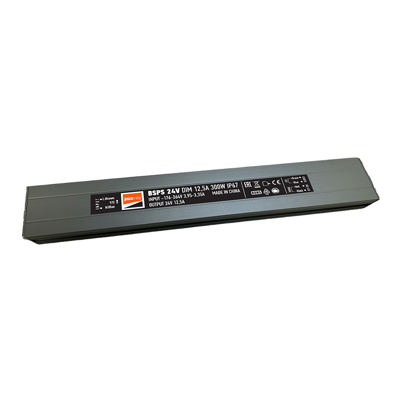 Драйвер для светодиодной ленты 24В BSPS 24V DIM  300W=12,50A диммируемый  IP67 5 л.гар. | .5065659 | Jazzway — фото 1 | Sento