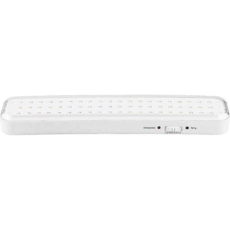 Светильник аварийного освещения аккумуляторный EL121 60LED AC/DC Li-ION батарея, белый, с наклейкой "Выход", 330*73*30 мм | 12671 | FERON — Feron