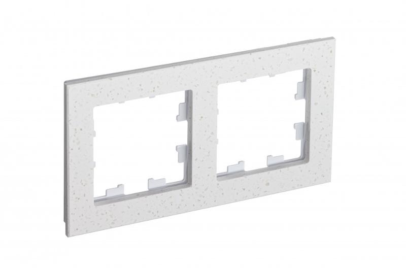 AtlasDesign Nature Мрамор Крем Роял Рамка 2-ая |ATN343102| SE — Systeme Electric