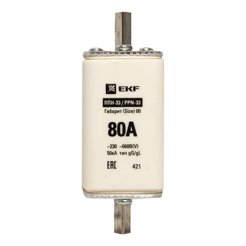 Плавкая вставка ППН-33 160/ 80А габарит 00 | fus-33/160/80 | EKF — миниатюра 6