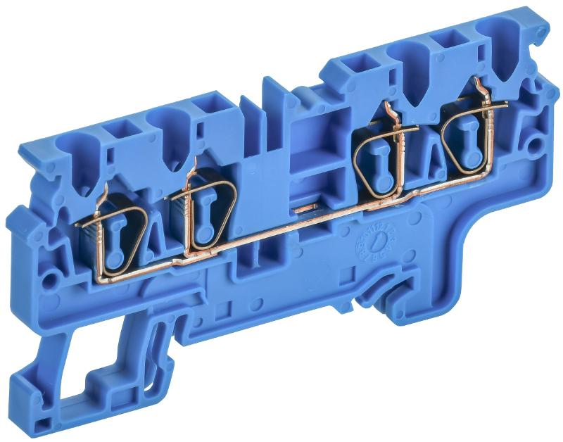 ARMAFIX Клемма пруж. CX2.5-4 BU 2,5мм2 4-конт. синяя | AF-CT40-00-4-K07-002 | IEK — миниатюра 1