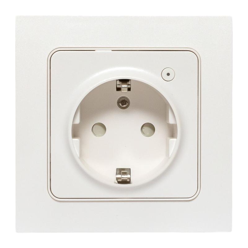 Умная розетка Стокгольм 1-местная 16А белый Zigbee  Сonnect|RCS-ST16-WD-ZB|EKF — EKF