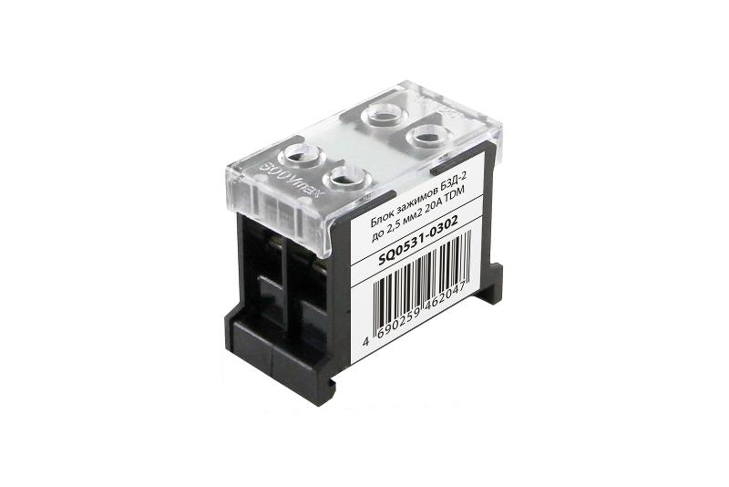 Блок зажимов БЗД-2 до 2,5 мм2 20A | SQ0531-0302 | TDM — TDM ELECTRIC
