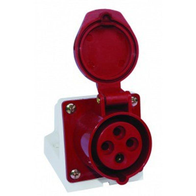 Розетка 114 стационарная 3Р+РЕ 16А 380В IP44  | SQ0602-0002 | TDM — миниатюра 2