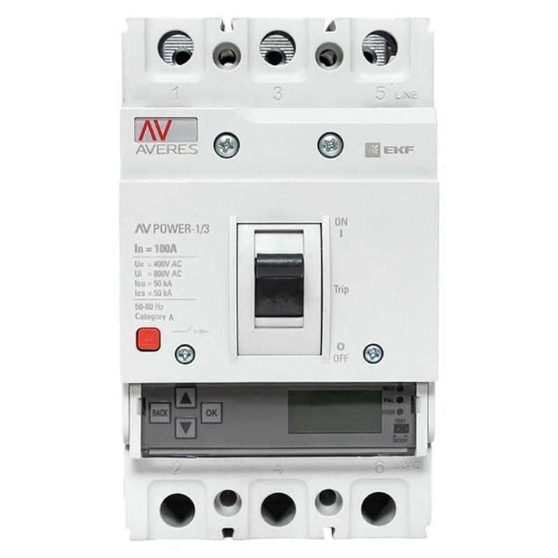 Выключатель автоматический AV POWER-1/3 100А 50kA ETU6.0 | mccb-13-100-6.0-av | EKF — миниатюра 16