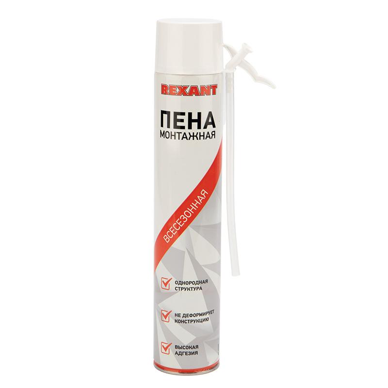 Пена монтажная всесезонная с трубочкой 50 л | 89-0905 | REXANT — REXANT