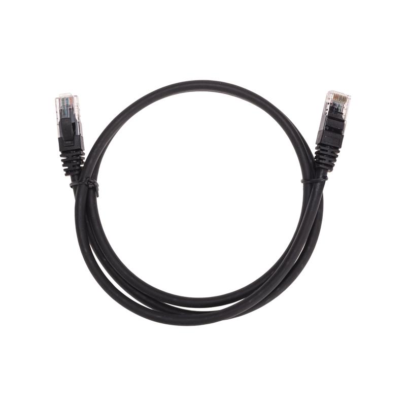 Патч-корд U/UTP CAT 6, RJ45-RJ45, 26AWG, LSZH, черный, 1м REXANT | 02-0292-1 | REXANT — фото 1 | Sento