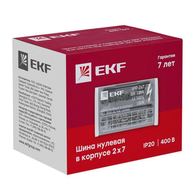 Шина нулевая в корпусе 2х7 EKF PROxima | sn0-2x7 | EKF — миниатюра 17