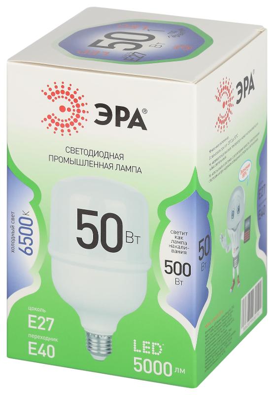Лампа светодиодная GREEN LINE LED POWER T100-50W-865-E27/E40 GL Е27/Е40 50 Вт колокол холодный свет | Б0067036 | ЭРА — миниатюра 5