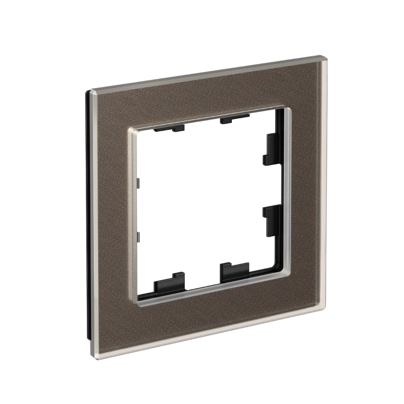 AtlasDesign Nature Рамка 1-ая, стекло Мокко |ATN320601| SE — Systeme Electric