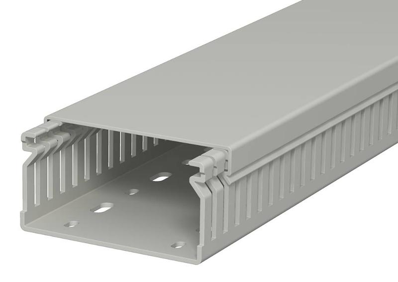 Распределительный кабельный канал LK4 40x80x2000 мм (ПВХ,серый) (LK4 40080) | 6178016 | OBO Bettermann — OBO Bettermann