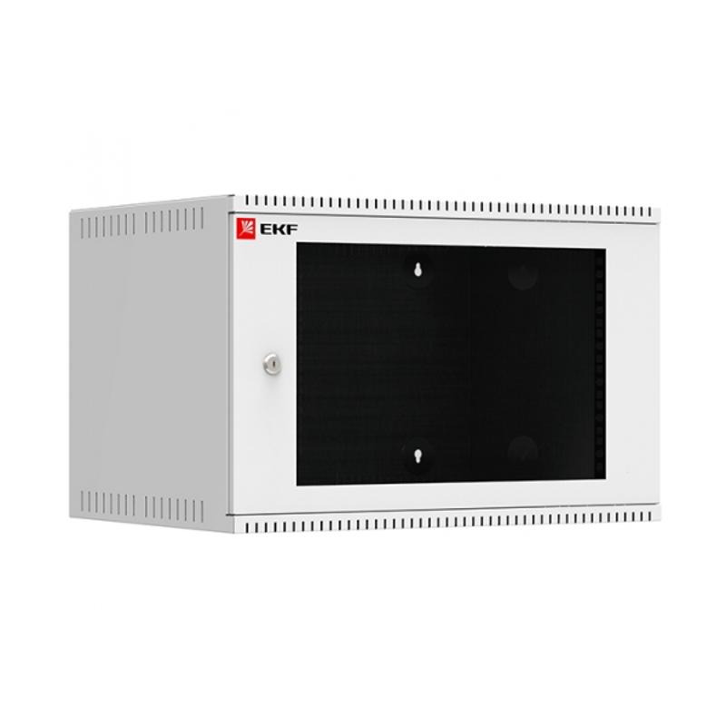 Шкаф телекоммуникационный настенный 6U (600х450) дверь стекло, Astra A серия EKF Basic  |  ITB6G450 |  EKF  — EKF