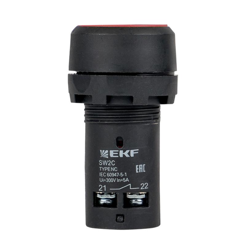 Кнопка SW2C-11 с фиксацией красная NO+NC EKF PROxima | sw2c-11f-r | EKF — миниатюра 3