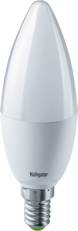 Лампа светодиодная LED 5Вт Е14 230В 6500К NLL-P-C37-5-230-6.5K-E14-FR свеча матовая | 61249 | Navigator — фото 1 | Sento