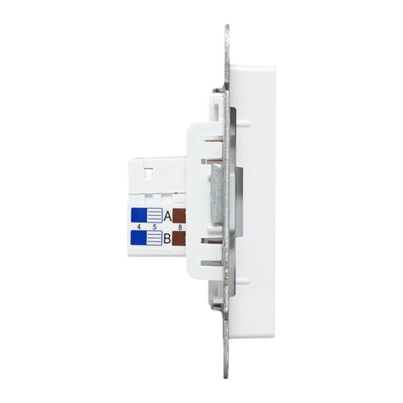 Механизм розетки RJ45 - 2шт, (cat5), белый Эпика EKF | UP1-SOW-2RJ45-5 | EKF — миниатюра 9