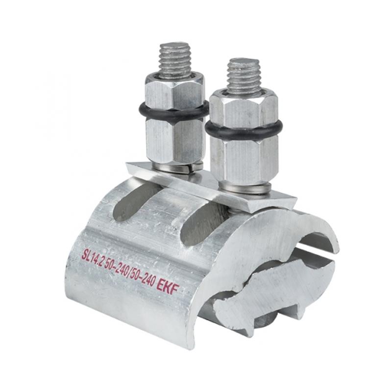 Зажим ответвительный плашечный SL14.2 50-240 мм2 / 50-240 мм2 | sl-14.2 | EKF — EKF