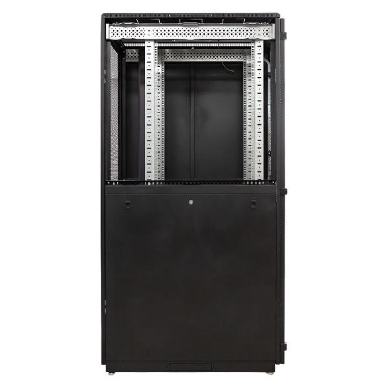 Шкаф напольный 19" TERACOM PRO 42U600х1000 мм двери перфорированная сзамком-ручкой и перфорированная чёрный | TRP-NTC-4261-65B | EKF — миниатюра 7