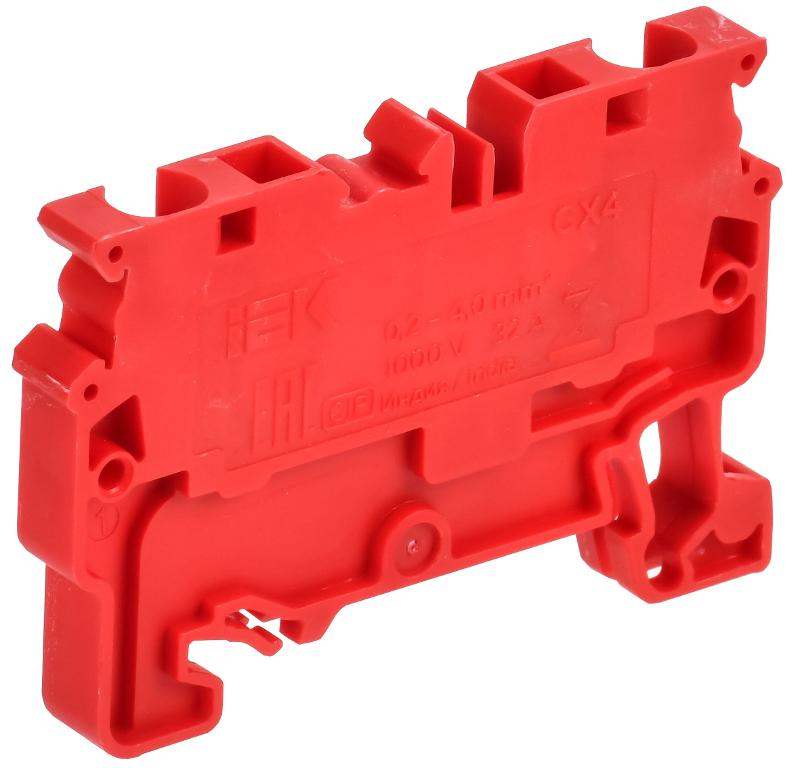 ARMAFIX Клемма пруж. CX4 проходн. красная | AF-CT40-00-K04-004 | IEK — миниатюра 2