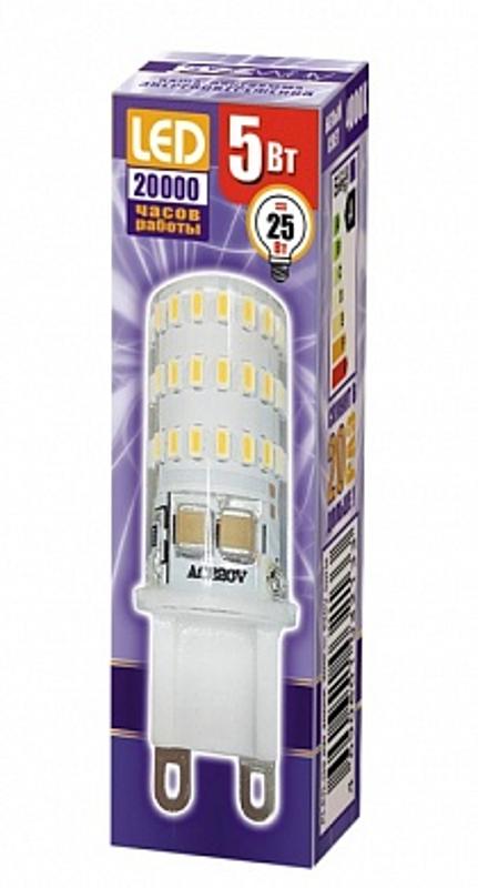 Лампа светодиодная LED 5Вт G9 220В 4000К PLED-G9 капсульная | 1032133B | Jazzway — миниатюра 2