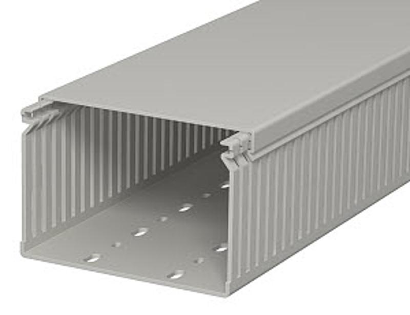 Распределительный кабельный канал LK4 80x120x2000 мм (ПВХ,серый) (LK4 80120) | 6178061 | OBO Bettermann — миниатюра 2