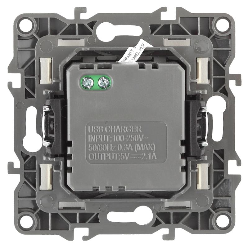 Устройство зарядное USB 12-4110-12  , 5В-2100мА,  графит  |Б0027497 | ЭРА — миниатюра 2