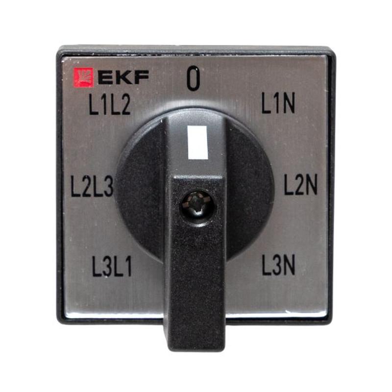 Переключатель кулачковый ПК-1-64 10А для вольтметра EKF PROxima | pk-1-64-10 | EKF — миниатюра 27