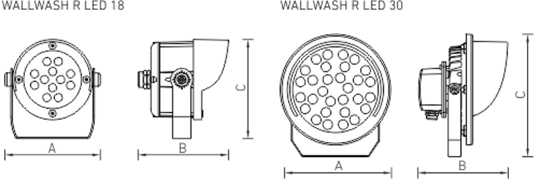 Светильник светодиодный WALLWASH R LED 6 (10) 2700K | 1102000270 | Световые Технологии — миниатюра 3