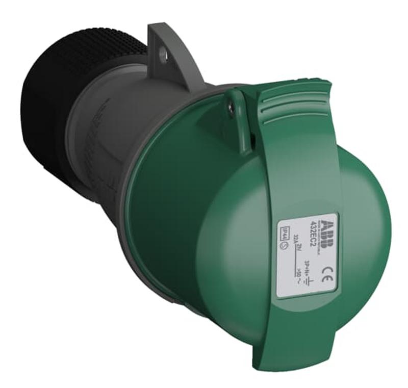 Розетка кабельная Easy&Safe 432EC2,32А,3P+N+E,IP44,2ч|2CMA102047R1000| ABB — ABB