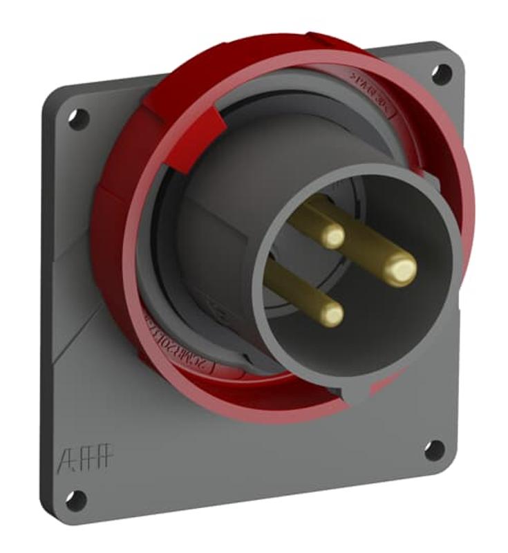 Вилка с прямым фланцем Easy&Safe 216EBU9W,16A,2P+E,IP67,9ч|2CMA101260R1000| ABB — ABB