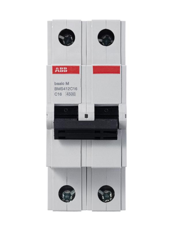 Выключатель автоматический двухполюсный BMS412C16 16А C 4,5кА (BMS412C16) | 2CDS642041R0164 | ABB — миниатюра 4