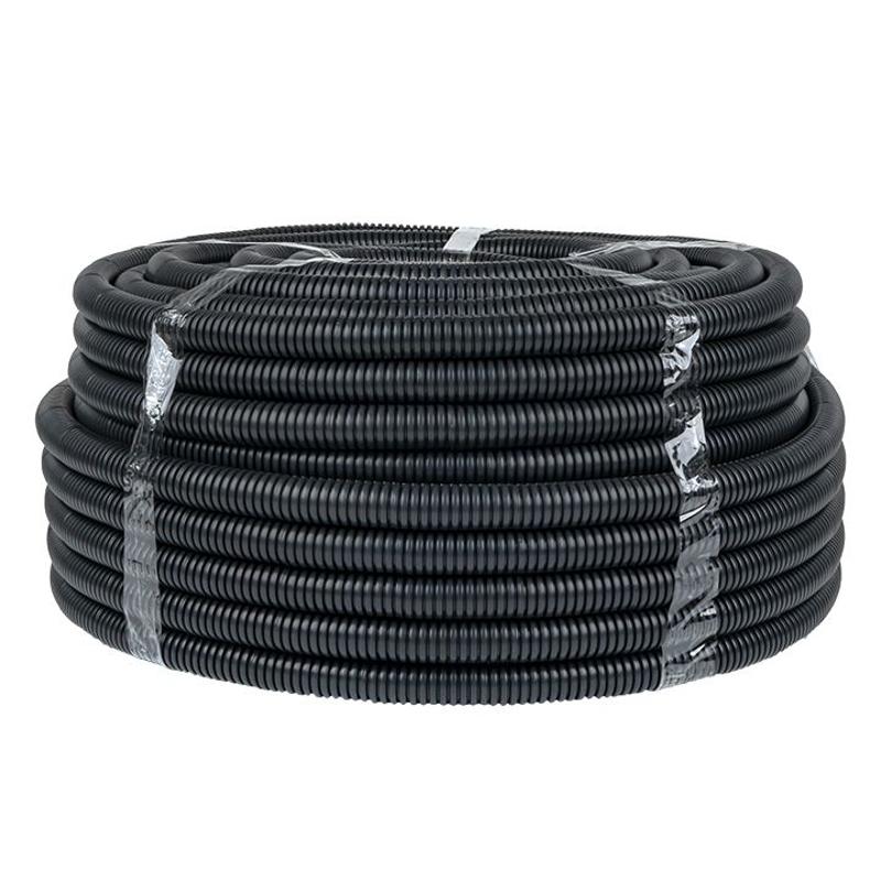 Труба гофр. FRHF с зондом d25мм (75м) черная Plast EKF PROxima | FRHF-25 | EKF — EKF