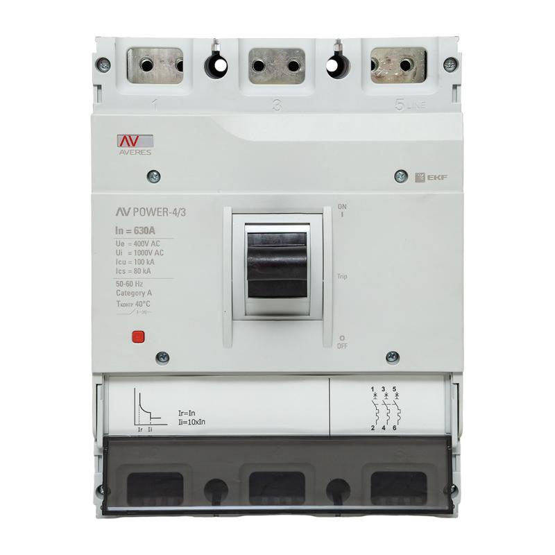 Выключатель автоматический AV POWER-4/3 630А 100kA TR AVERES | mccb-43-630H-TR-av | EKF — миниатюра 5