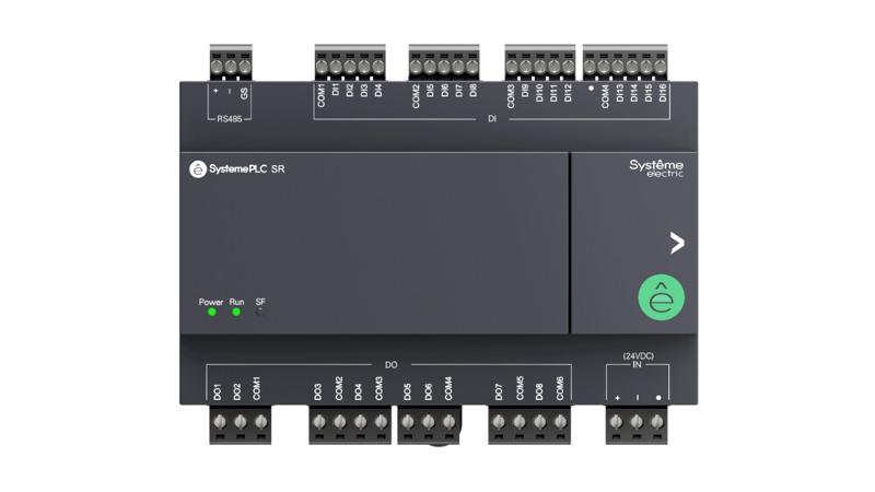 Интеллектуальное реле SR1; 24 VDC; 24 IO: 16 DI, 8 DO (реле), 1xRS485 | ZR1PA00BD | SE — Systeme Electric