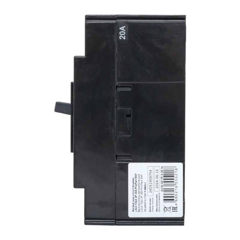 Выключатель автоматический LS63 15кА 3P 20А ProPact | mccb-63-15-3-20-ls | EKF — миниатюра 15