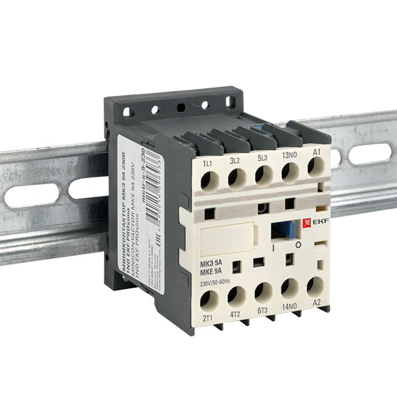 Миниконтактор МКЭ 9А 230В 1NO EKF PROxima | Mctr-s-9-230 | EKF — миниатюра 15