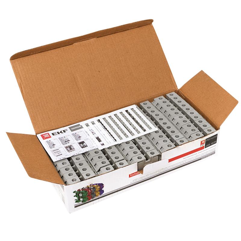 Колодка клеммная JXB-10/35 серая EKF PROxima | plc-jxb-10/35gy | EKF — миниатюра 7