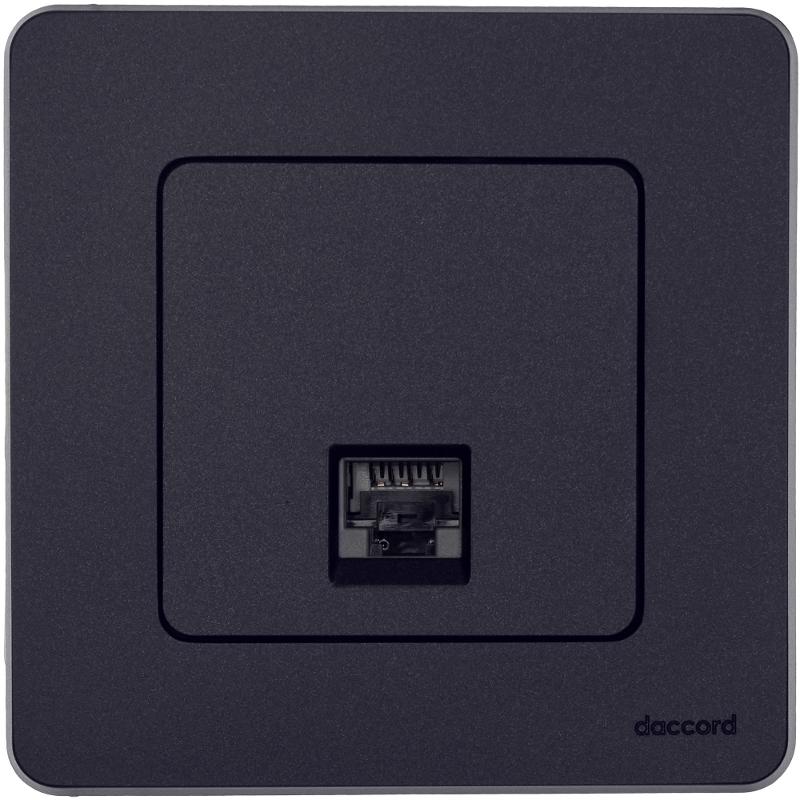 Inspiria Антрацит розетка компьютерная RJ45 С/У категория 6 UTP | 673833 | Legrand; замена на арт. ИЭК 6738331 — Legrand
